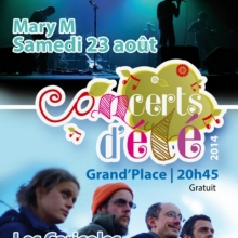 Concerts d'été à Saint-Amand-les-Eaux avec Mary M et Les Caricoles
