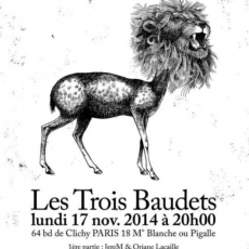 Lun 17.11.2014 • Courir Les Rues﻿  • Sortie Manuel du faire semblant @ Les Trois Baudets