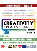 Soirée Creativity Creates Change au BIJ ce 4 mai 2017