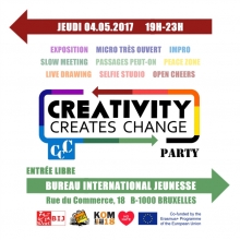 Soirée Creativity Creates Change au BIJ ce 4 mai 2017